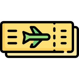 飛行機のチケット icon
