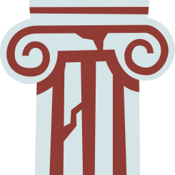 coluna grega Ícone
