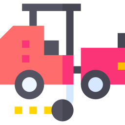 camión de señalización vial icono