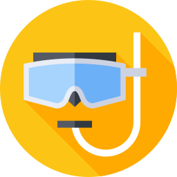 Diving glasses icon