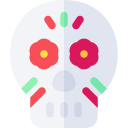 Mexican skull icon