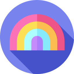 arcoíris icono