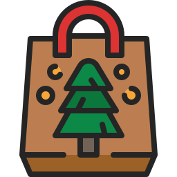 Christmas bag icon
