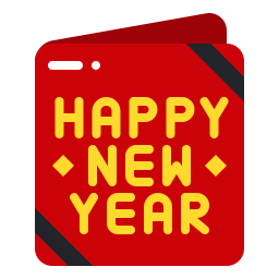 New year card icon