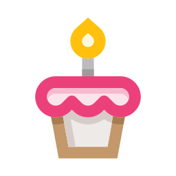 Кекс на день рождения иконка