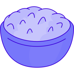 Rice pudding icon