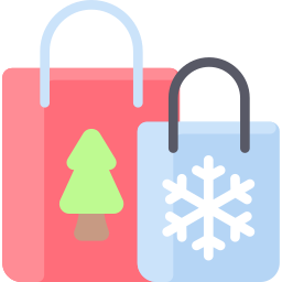 bolsa de navidad icono