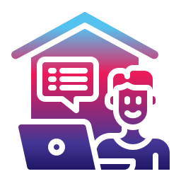 Work from home icon