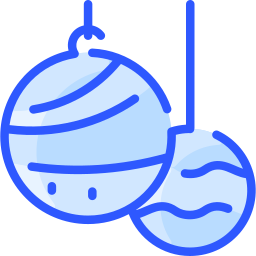 Christmas balls icon