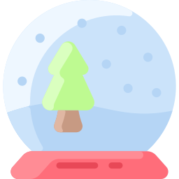 palla di neve icona
