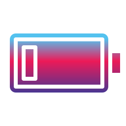 niedriger batteriestatus icon