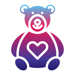 Bear toy icon