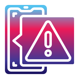 Warning sign icon