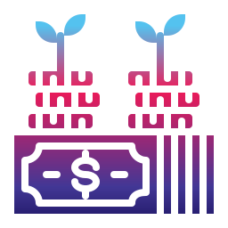 Money growth icon