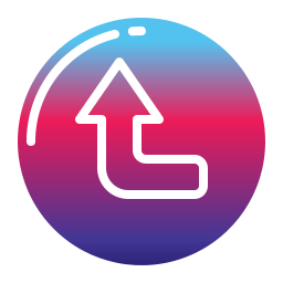 Left turn icon