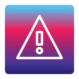 Warning sign icon