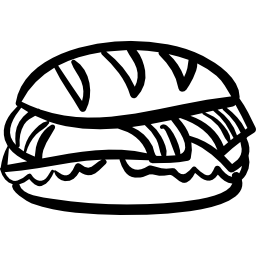 sandwich épais Icône
