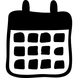 calendario para niños icono