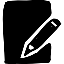 Pencil and paper icon