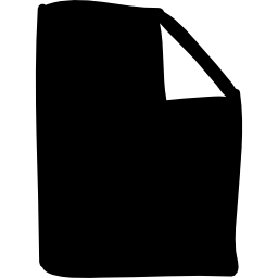 Document with folded corner icon