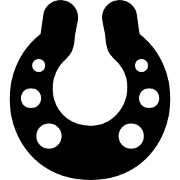 Christmas horseshoe icon