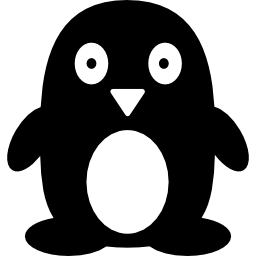 pinguino invernale icona