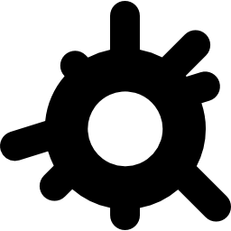 Virus close up icon