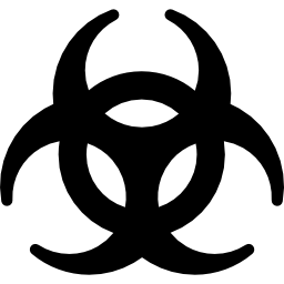 Biohazard symbol icon