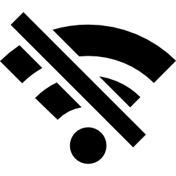 wi-fi wyłączone ikona
