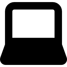 laptop z pustym ekranem ikona