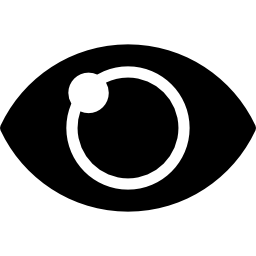 glanzend oog icoon