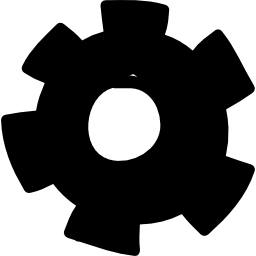 configuración rueda dentada icono