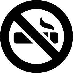 señal de no fumar icono