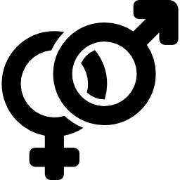 mannelijke en vrouwelijke symbolen icoon