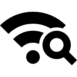 cerca rete wireless icona