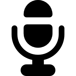 micrófono para mensajes de voz icono