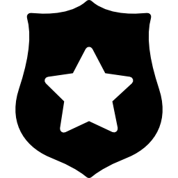 badge de pompier Icône