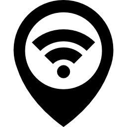 marcador de acceso wifi icono