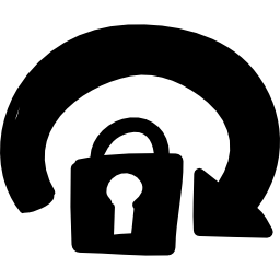 화살표가있는 자물쇠 icon
