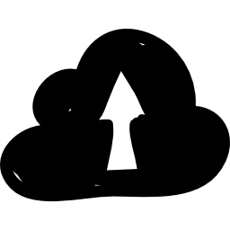 carica su cloud icona