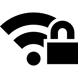 rete wireless protetta icona