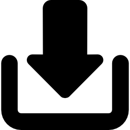 flecha de descarga icono