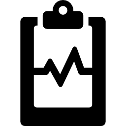 Electrocardiogram report icon