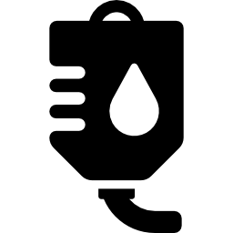 Hospital drip bag icon