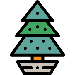 árbol de navidad icono