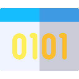 Binary code icon