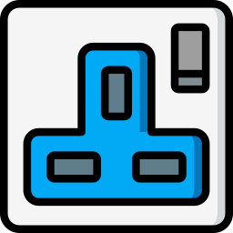 Plug and socket icon