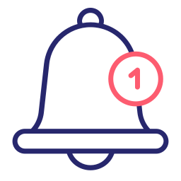 Notification bell icon