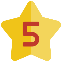 cinque stelle icona
