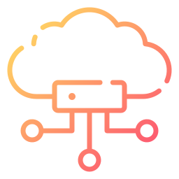 archiviazione cloud icona